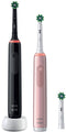 Oral-B PRO 3 3900 - Elektrische Tandenborstel - 3-in-1 Technologie - Duo Zwart + Roze
