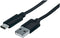 Manhattan 1m - USB 2.0-A naar USB-C - 480 Mbps - Zwart