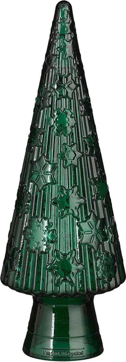 Mica Decorations Decoratief Object Boom - 15x15x43 cm - Glas - Groen