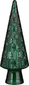 Mica Decorations Decoratief Object Boom - 15x15x43 cm - Glas - Groen