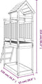 vidaXL Speeltoren met ladder 53x110x214 cm geïmpregneerd grenenhout