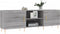 vidaXL - Tv-meubel - 150x30x50 - cm - bewerkt - hout - grijs - sonoma - eikenkleurig