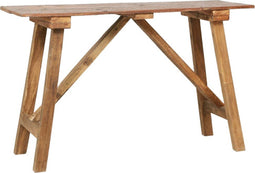vidaXL - Wandtafel - 130x40x80 - cm - gemengd - gerecycled - hout