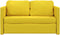 vidaXL - Slaapbank - vloermodel - 2-in-1 - 122x204x55 - cm - fluweel - donkergeel