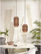 GOOD&MOJO Hanglamp Bhutan - Bamboe/Zwart - Ø18x25cm - - Hanglampen Eetkamer, Slaapkamer, Woonkamer