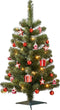 Black Box Trees Joy - Kunstkerstboom met 26 Ornamenten en 30 LED Lampjes - H90 x Ø50 cm - Groen Rood