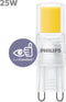 Philips LED Capsule Transparant - 25 W - G9 - warmwit licht