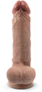 SILEXD - Real Skin - Realistische Dildo met Testikels - 20 cm - Lichte Huidskleur