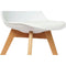 Stoel DKD Home Decor 48 x 55 x 83 cm Wit Polypropyleen Beukenhout