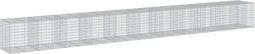 vidaXL - Schanskorf - 1050x100x100 - cm - gegalvaniseerd - ijzer - zilverkleurig