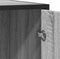 vidaXL - Dressoir - 62x35x76 - cm - bewerkt - hout - grijs - sonoma - eikenkleurig