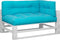 vidaXL - Palletkussens - 3 - st - stof - turquoise
