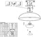 Anne Lighting Brassi - plafonniere - E27 - Ø 42cm - brons - dimfunctie