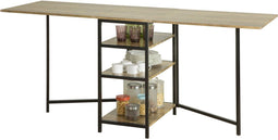 SoBuy FWT62-N - Klaptafel - Opklapbaar met 2 Kleppen - Bruin