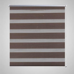 vidaXL - Duo - Rolgordijn - 40x100cm - Koffiebruin