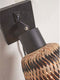 GOOD&MOJO Wandlamp Java - Bamboe Zwart/Naturel - Ø15cm - Binnen Modern