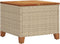 vidaXL Tuintafel 45x45x37 cm poly rattan en acaciahout beige