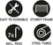 Dunlop Voetbaldoel - Voetbal Goal 300 x 90 x 200 cm - Snelle Montage - Metaal - Zwart/Wit