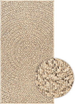 vidaXL - Vloerkleed - ZIZUR - binnen - en - buiten - 60x110 - cm - jute - look