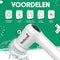 GoScrub® Mini - Elektrische Schoonmaakborstel - 4 Opzetstukken - Wit