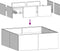 vidaXL - Plantenbak - 80x80x30 - cm - staal - wit