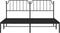 vidaXL - Bedframe - met - hoofdbord - metaal - zwart - 160x200 - cm