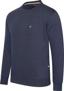 Cappuccino Italia - Heren Sweaters Prato Trui - Blauw - Maat XL