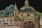 Thea Gouverneur - Borduurpakket met telpatroon - 499.05 - Voorgesorteerde DMC Garens - Rome Italië - Zwart Aida - 79 cm x 50 cm - DIY Kit