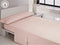 Set beddengoed Hosteline IRIS PREMIUM Roze Bed van 105
