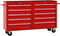 vidaXL - Gereedschapswagen - met - 21 - lades - staal - rood