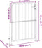 vidaXL - Tuinpoort - 100x125 - cm - roestvrij - staal