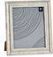 Giftdecor Fotolijstje voor een 20 x 25 cm foto - licht hout/zilver glans - Klassiek - frame 26 x 31 cm - staand/hangend