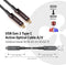 CLUB3D - USB Gen 2 Type C actieve optische kabel - 4K 60Hz 20 meter - Zwart