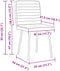 vidaXL - Eetkamerstoelen - 2 - st - kunstleer - wit