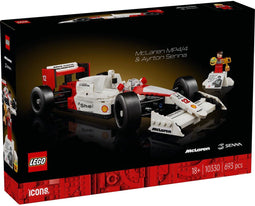 LEGO Icons McLaren MP4/4 - Bouwpakket met Ayrton Senna minifiguur - 693 onderdelen