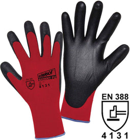 L+D worky SKINNY PU 1177-8 Werkhandschoen Nylon Maat (handschoen): 8, M EN 388 Cat II 1 paar