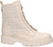 Guess Razieli - Biker boots - Vetersluiting met logo G print - Creme