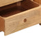 vidaXL - Bankje - turnbok - 107 - cm - echt - geitenleer - massief - mangohout - bruin