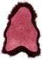 Dyreskinn Schapenvacht ijslands bordeaux 90-110cm lengte / 60-70cm breedte