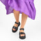 PS Poelman Korios - Dames Sandalen - Chunky - Zwart - Maat 37