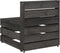 vidaXL - Tuinmiddenbank - pallet - geïmpregneerd - grenenhout - grijs