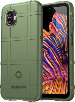 iMoshion Hoesje Geschikt voor Samsung Galaxy Xcover 6 Pro Hoesje Siliconen - iMoshion Rugged Shield Backcover - Groen