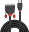 Lindy 36272 - HDMI naar DVI-D Adapterkabel - 2 m - Zwart