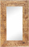 vidaXL - Spiegel - handgesneden - 80x50x2,5 - cm - massief - mangohout