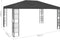 vidaXL - Prieel - met - LED-lichtslinger - 3x4 - m - antracietkleurig