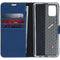 Accezz Samsung Galaxy A51 - Wallet Softcase Bookcase - 3 pashouders - Donkerblauw