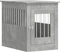 vidaXL - Hondenbench - 55 - x - 80 - x - 68 - cm - bewerkt - hout - betongrijs