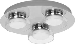 LEDVANCE Armatuur: voor plafond, BATHROOM DECORATIVE CEILING AND WALL WITH WIFI TECHNOLOGY / 18 W, 22-…24- V, stralingshoek: 11-, Tunable White, 3-65- K, body materiaal: steel, IP44