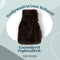 CosyPanda Mini Dark Chocolate Kruik met Hoes - 22x16cm - Duurzame Warmwaterkruik - 600ML - Donkerbruin