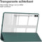 imoshion Tablet Hoes - Geschikt voor Samsung Galaxy Tab S9 11.0 inch Plus / Galaxy Tab S9 11.0 inch FE Plus / Galaxy Tab S10 Plus - Trifold Hardcase Bookcase - Groen